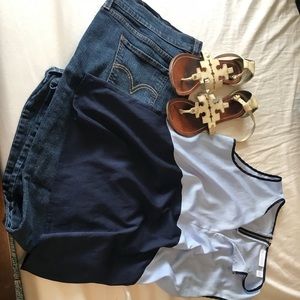 Colorblocked sleeveless top NY and Co